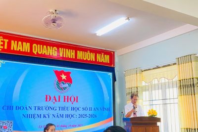 ĐẠI HỘI CHI ĐOÀN TRƯỜNG TH SỐ II AN VĨNH NHIỆM KỲ 2025-2026